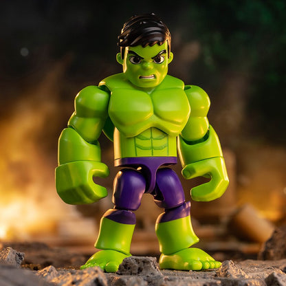 Em estoque, Blokees Genuínos Marvel Spidey Amazing Friend Homem-Aranha Miles Homem-Formiga Boneco Anime Action Figure Colecionáveis Brinquedos Modelo