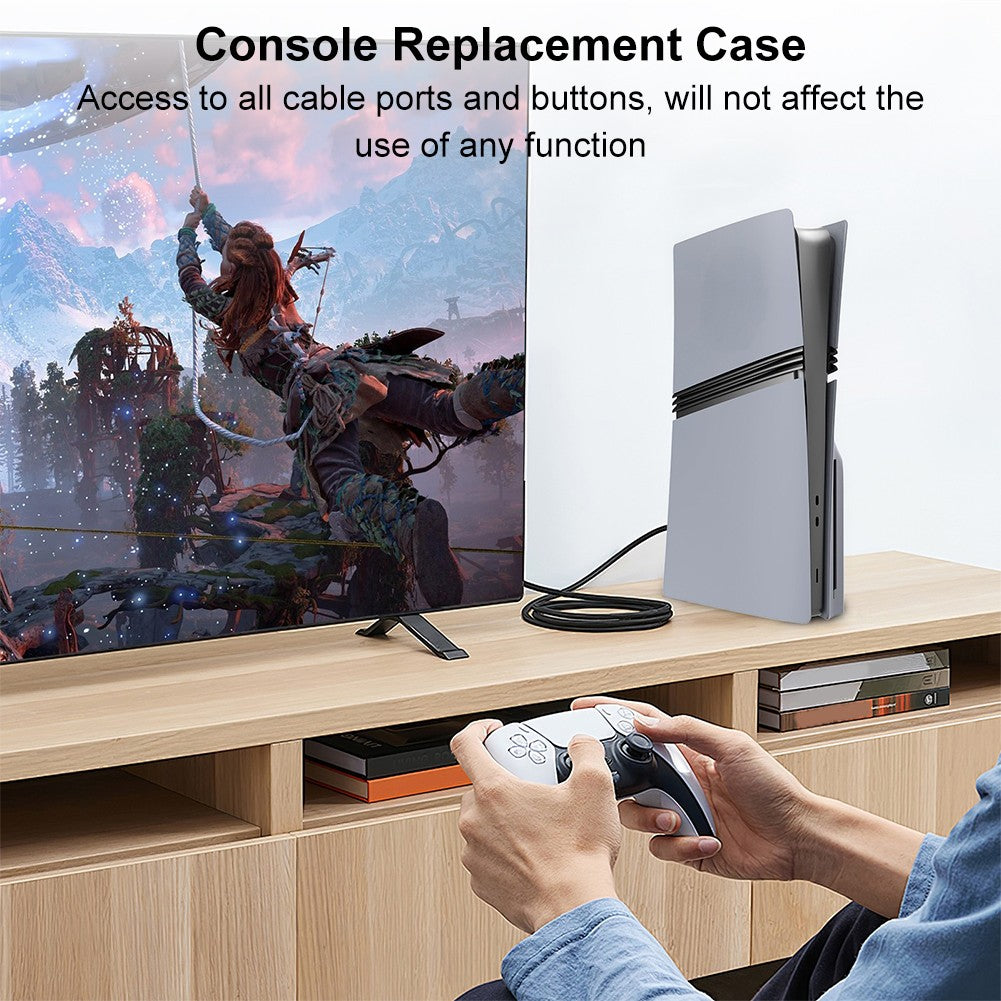 30th Anniversary Replacement Faceplate Anti-Scratch Plastic Hard Shell Face Plate Console Cover for PS5 Pro Disc/Digital Edition