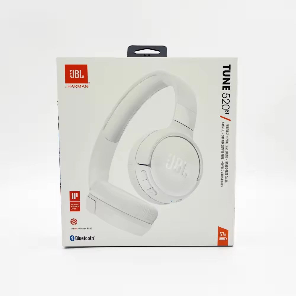 Fone de ouvido JBL Tune 520BT T520BT 100% Original sem fio Bluetooth 5.3 com conexão multiponto e suporte para Siri e Google Assistant