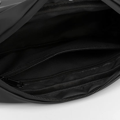 1 men's multifunctional sports waist bag - multi-layer zipper closure, adjustable chest bag, sports style crossbody bag