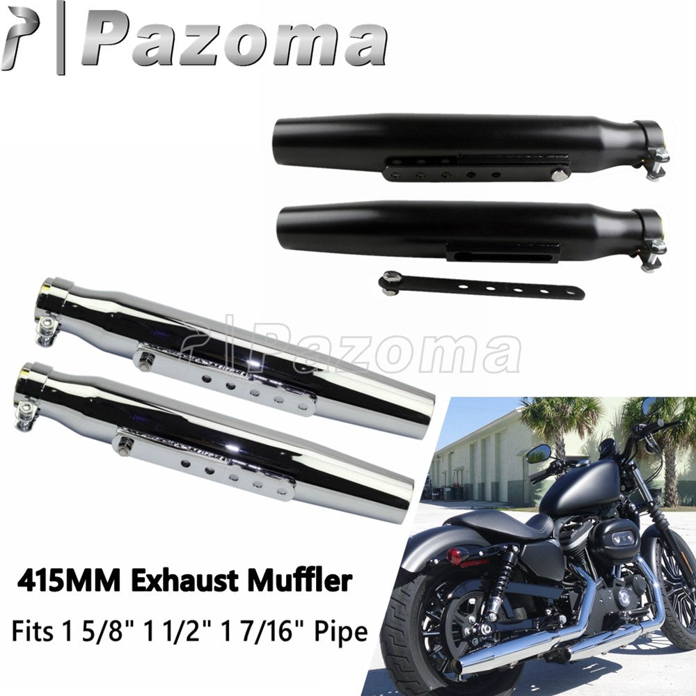 Universal Motorcycle 34-41 mm Pipe Exhaust Muffler For Harley Sportster XL1200 XL883 XS650 Softai Dyna Bobber Chopper Silenc