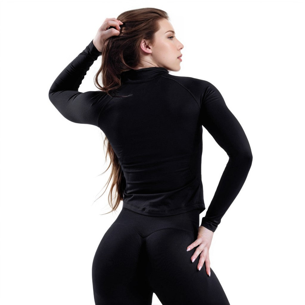 New jerseysports Spandex Woman Fitness Elastic Breathable shirt Enhancement Leisure Sports Sweatshirt