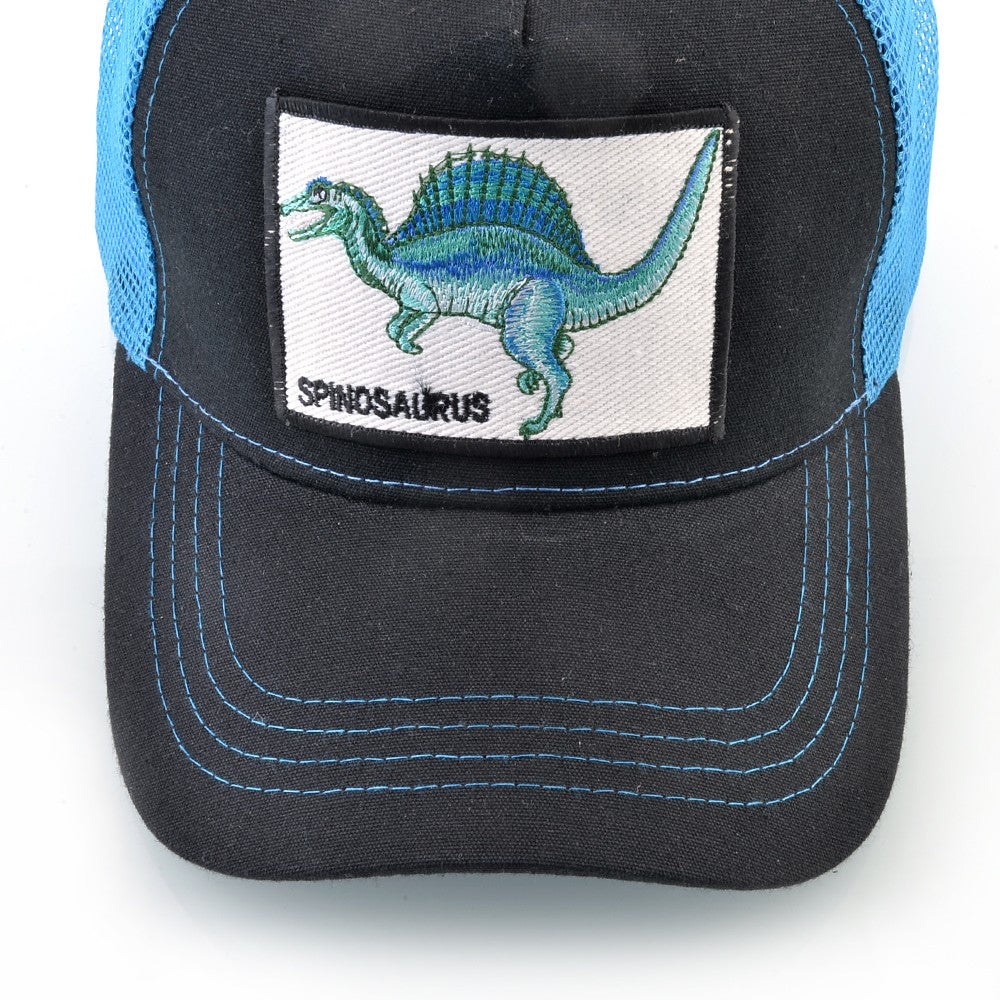 Men's Summer Baseball Cap Women Streetwear Trucker Caps With Spinosaurus Patch Snapback Hip Hop Drack Bones Adjustable Viosr Hat