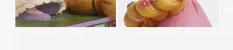 Novos produtos em estoque: Pinturas de personagens de desenho animado, Estatuetas de princesas de cabelo comprido, Brinquedos de estatuetas, Presentes surpresa de aniversário para meninas