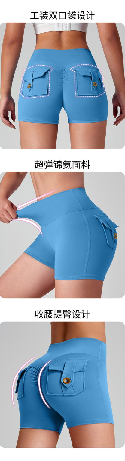 Yoga Shorts For Women 2025 Summer Fitness Women's Sports Cycling Running Shorts Leggings Sportswear Woman Gym Yoga Clothes