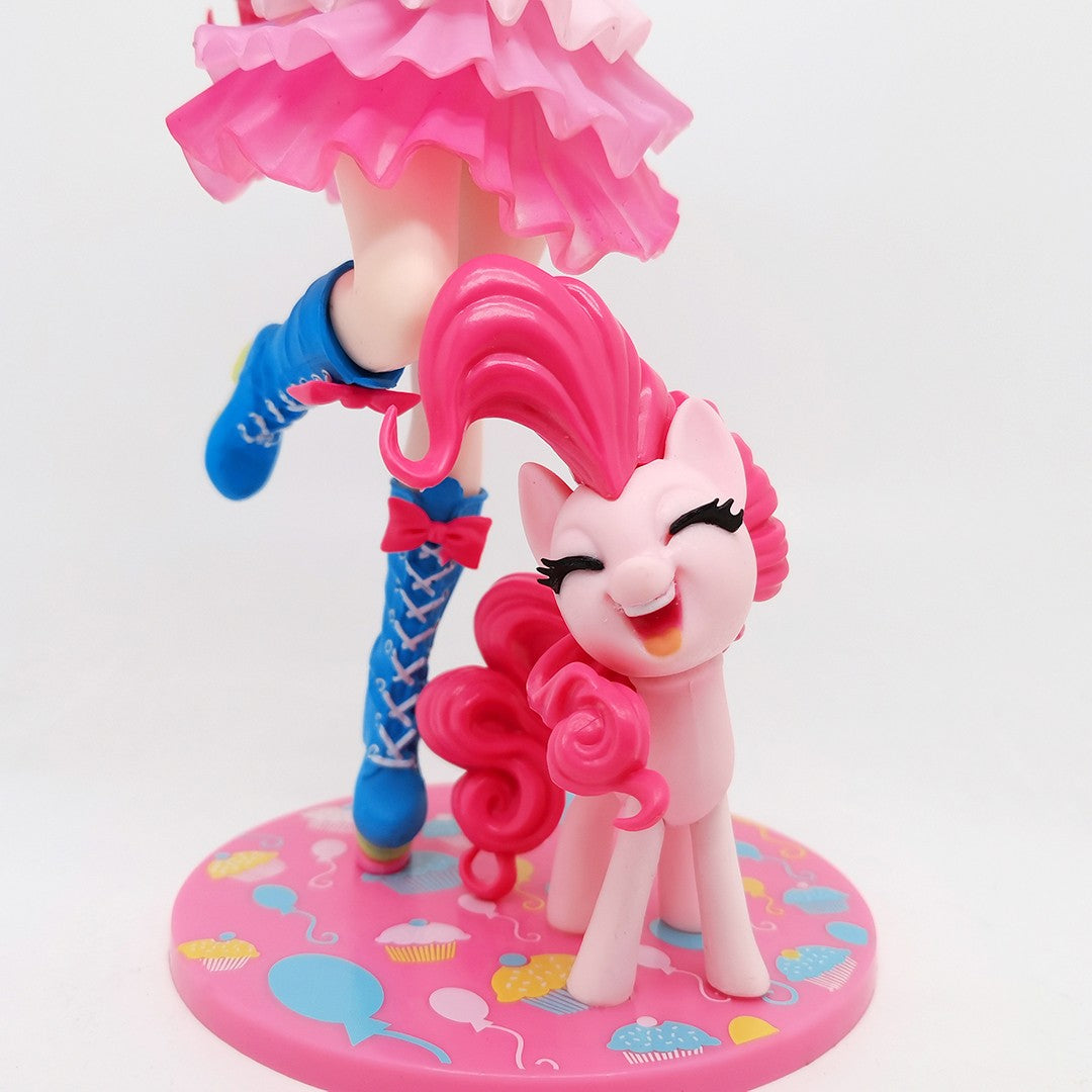 My little Pony Bishoujo Rarity Sunset Shimmer Applejack Twilight Sparkle Pinkie Pie Anime PVC Action Figure Toy Collection Doll
