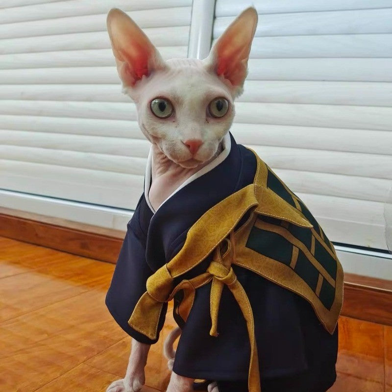 Geto Suguru Fantasia Cosplay para Animais de Estimação Casaco Desenho Animado Anime Gato Cachorro Roupa de Festa Adorável Roupa para Animais de Estimação Natal Halloween Adereços Fotográficos para Animais de Estimação
