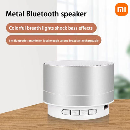Xiaomi A10 Mini Portable Speaker Bluetooth Wireless Audio Dazzling Crack LED Light Subwoofer Support TF Card USB For PC/Mobile