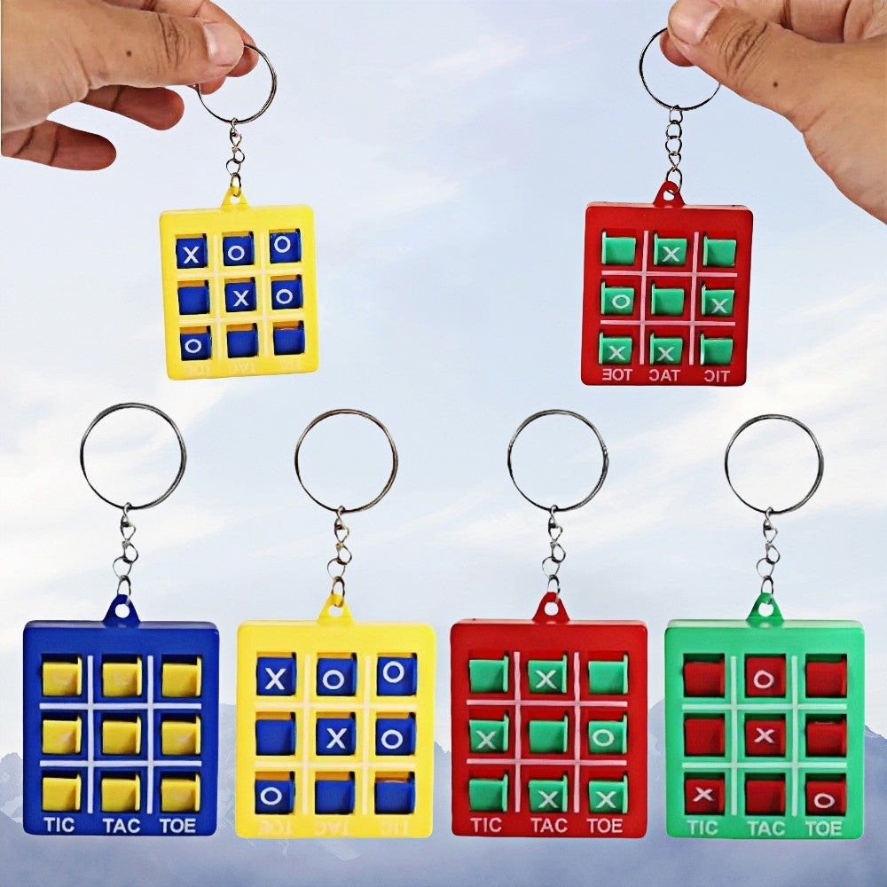 6-30PC with Key Chain Tic Tac Toe Puzzle Game Children Birthday Wedding Party Guest Gifts Kindergarten School Party Small Gifts