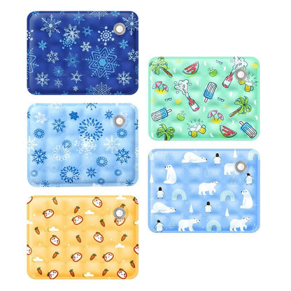 Tapete Gelado para Animais de Estimação Tapete de Gelo de Verão Pó de Cristal de Gelo Seco Injeção de Água Tapete Fresco para Cães e Gatos Suprimentos de Verão para Animais de Estimação