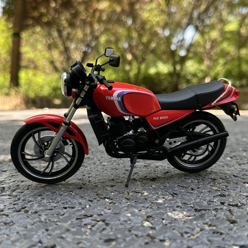 1:12 YAMAHA RZ250 RD250LC Liga Clássico Corrida Moto Modelo Diecasts Rua Cross-country Esporte Moto Modelo Brinquedo Infantil