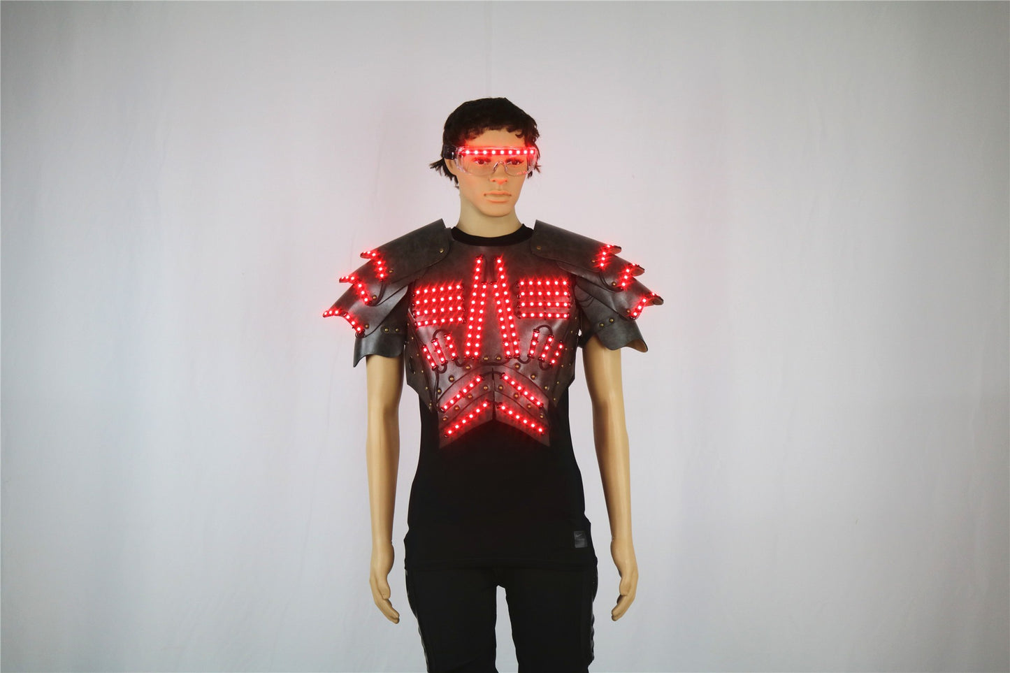COSPLAY-Luminous LED Clothing, Fluorescent Glasses, Stage Show Armor, Night Show, Party Atmosphere Props