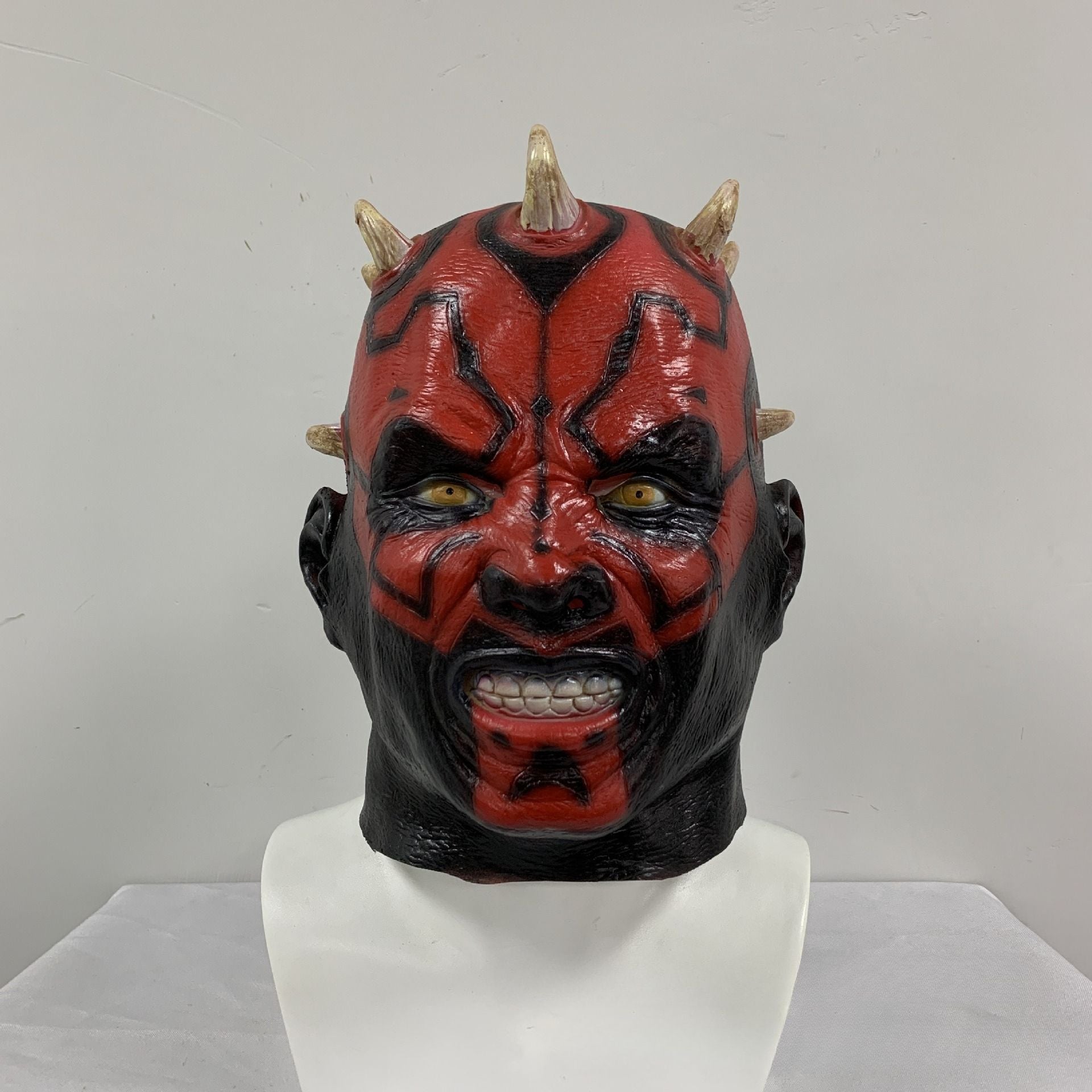 Jedi Knight Sidious Lightsaber Sith Alien Darth Maul Mask Halloween Mask Science Fiction Movie Props Darth Maul Cosplay Masques