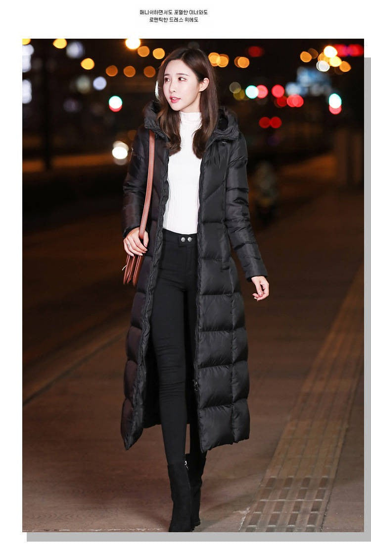 Women Autumn Winter Cotton Coat Korean Loose Long Cotton Padded Jacket Warm Thicken Hooded Parkas Coat 2025 New Women Outwear
