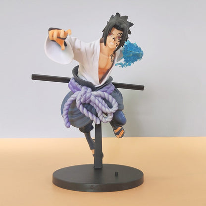 Brinquedos de Anime Naruto Sasuke Boneco de Ação 20CM Desenho Animado Uchiha PVC Coleção Estatueta Decoração de Mesa Modelo Bonecas Presentes de Aniversário