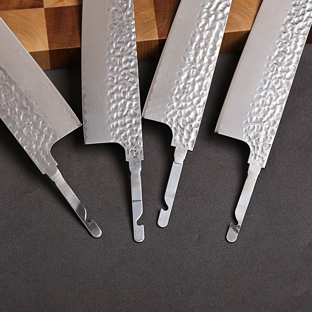 TURWHO Lâmina Crua de Faca de Chef Japonesa Aço Damasco Forjado à Mão DIY VG10 Kit de Facas de Cozinha Ferramentas para Fazer Facas Sem Cabo