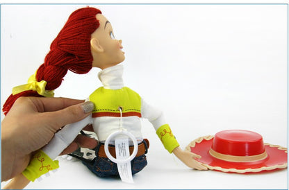 Bonecos Articulados Toy Story - Buzz Lightyear Woody Rex Jessie Modelo de Bonecos de Desenho Animado da Moda Vocal para Brinquedos Divertidos de Presente