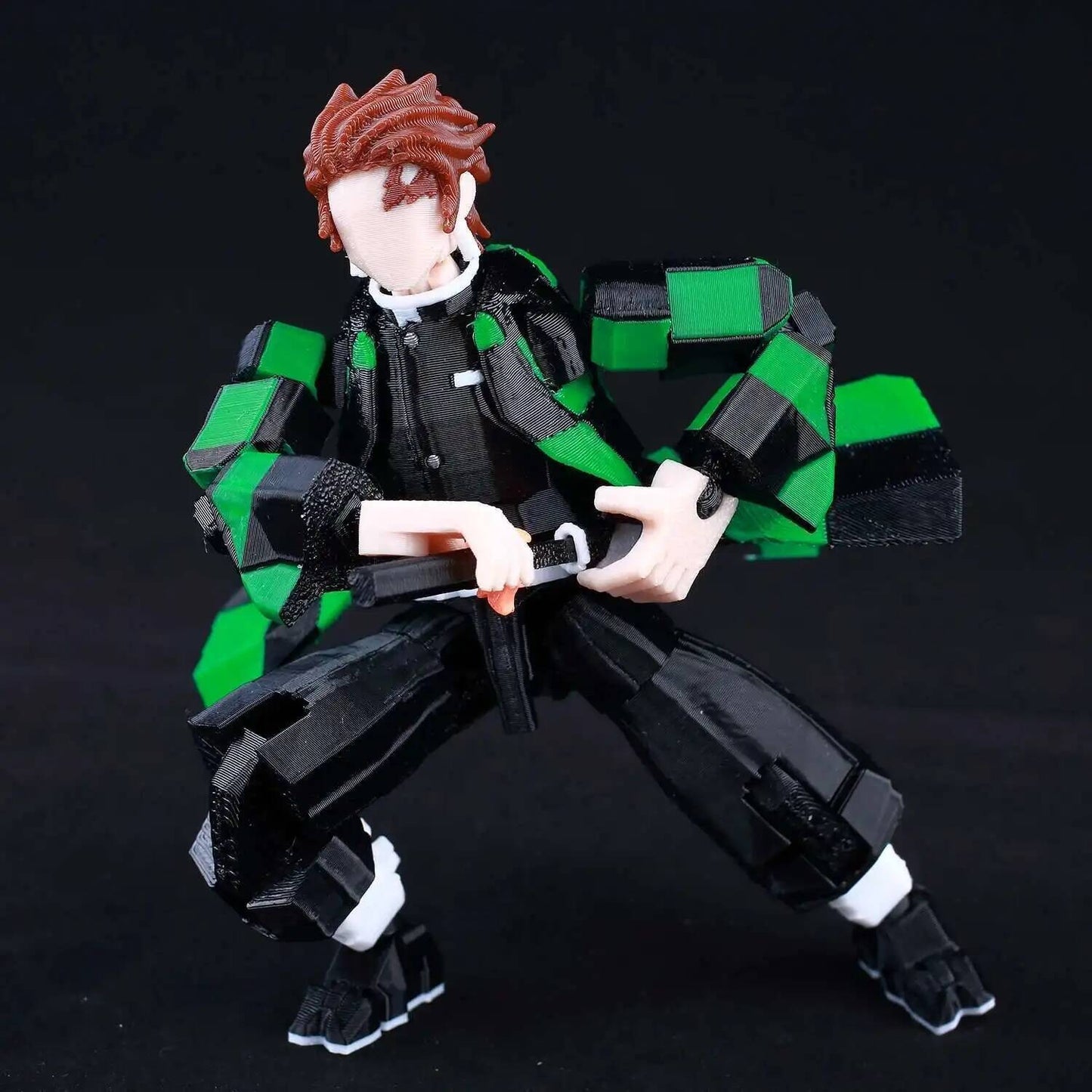 AKAZA Tanjiro Kamado Lucky Dummy 13, de Demon Slayer, impresso em 9L3D, figuras de ação articuladas Mannequin Toys para fãs de anime