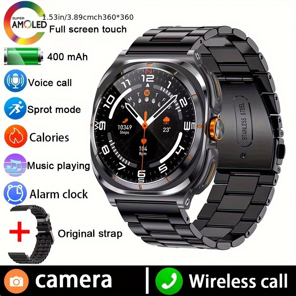 Chamada Bluetooth IP68 à Prova D'Água 2025 Novo Smartwatch 2 em 1 Atualizado com Fones de Ouvido Bluetooth TWS Para Homens e Mulheres Smartwatch Esportivo