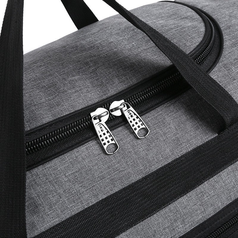 Large Capacity Folding Duffle Bag Travel Clothes Storage Bags Zipper Oxford Weekend Bag Thin Portable Moving Luggage Hand Bag