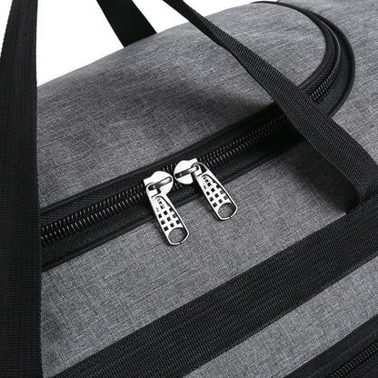 Large Capacity Folding Duffle Bag Travel Clothes Storage Bags Zipper Oxford Weekend Bag Thin Portable Moving Luggage Hand Bag