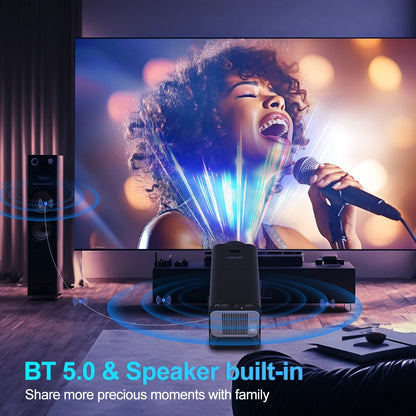 New KaiAqua HY320 Projector Android 11 390ANSI HD 4K Native 1080P Dual Wifi6 BT5.0 Cinema level Portable Projetor HY300 Upgrated