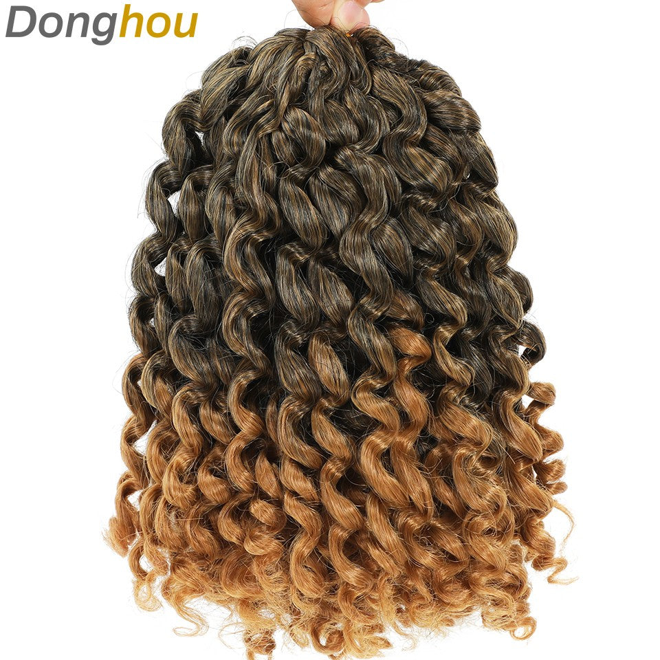 1-4 Pacotes 2X Ringlet Wand Curl Jamaican Bounce 8 polegadas Sintético Wand Curl Twist Braids Hair Crochet Cabelo Cacheado Extensões 20 Raízes