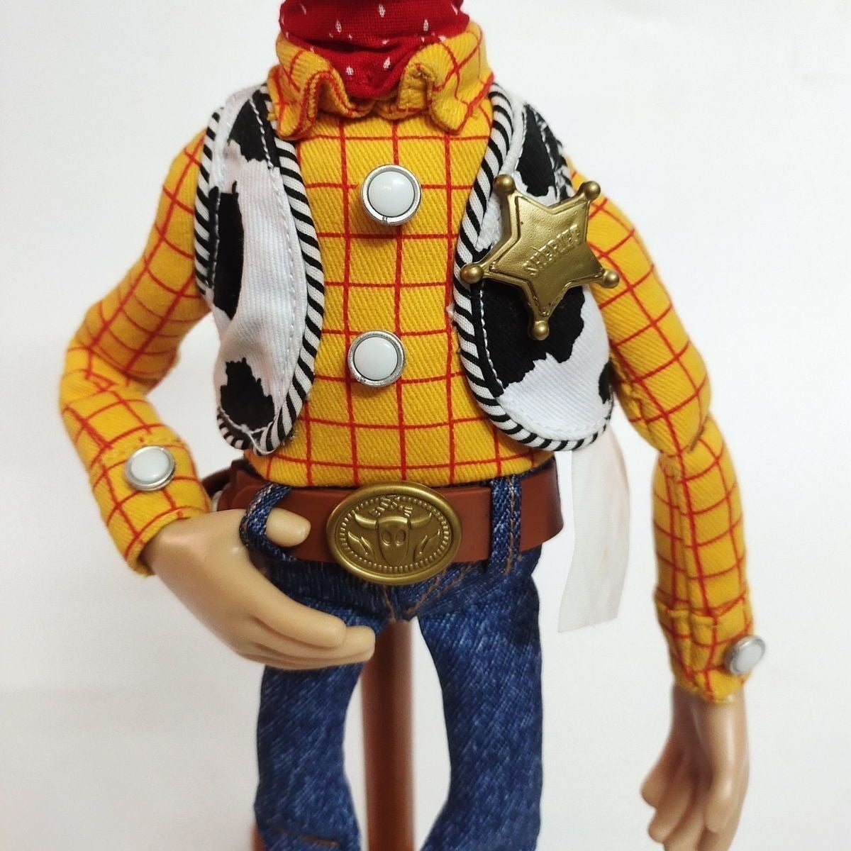 Quente 40cm Disney Pixar Toy Story Woody Bonecos De Ação Fala Em Inglês Personagem Boneca Roupa Cowboy Presente De Aniversário Para Crianças