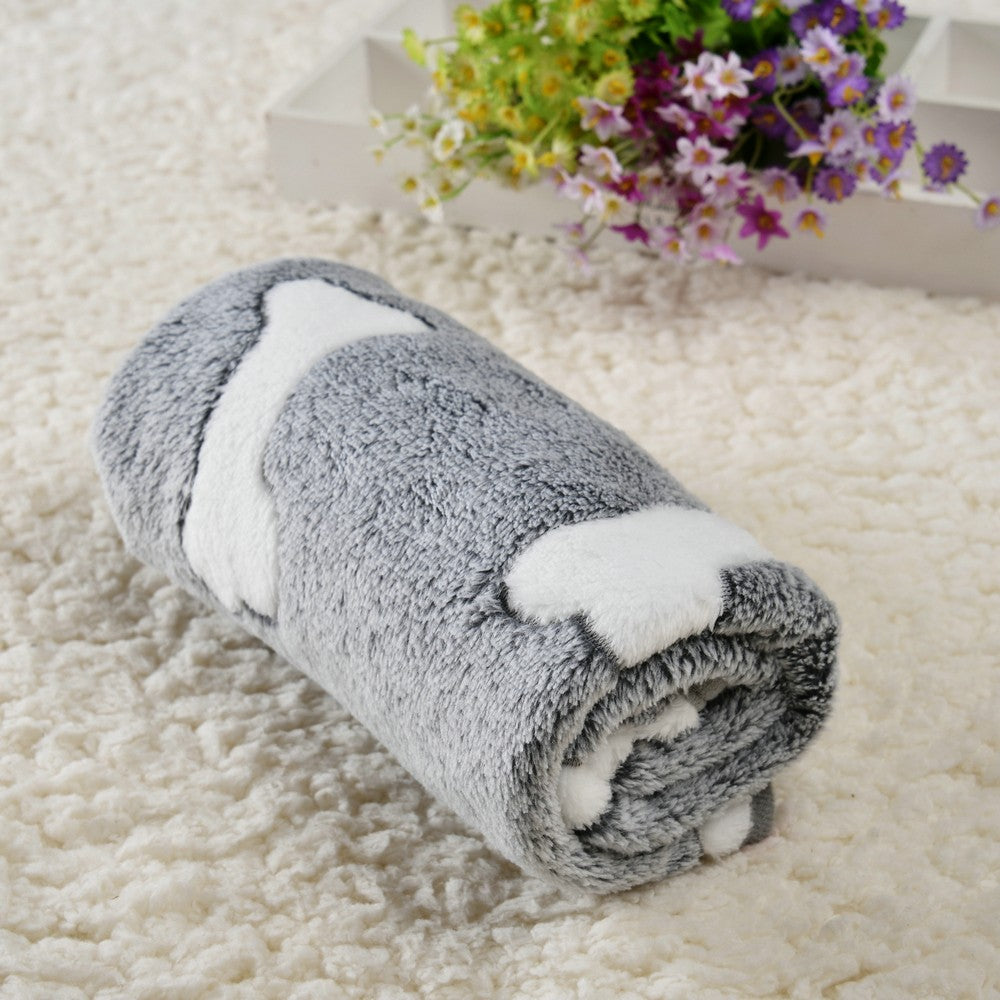 Cama Tapete Macia E Aconchegante Para Cães Pequenos E Grandes Estampa De Osso Estrela Abacate Colchão Quente Gato De Estimação Cobertor Para Dormir Suprimentos De Viagem Para Filhotes