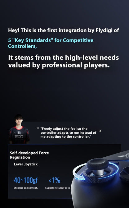 Flydigi Vader4 PRO Wireless Gaming Controller 1000Hz Force Switch Trigger RGB Real Vibration Elite APEX 4 Gamepad for PC Switch2