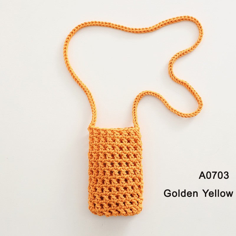 Handmade Crossbody Phone Purse - Openwork Shell Design Tote, Handmade Crossbody Phone Purse,Crochet Beach Bag