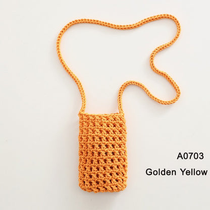 Handmade Crossbody Phone Purse - Openwork Shell Design Tote, Handmade Crossbody Phone Purse,Crochet Beach Bag