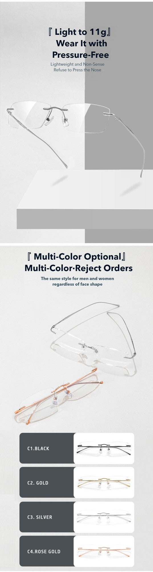 KANSEPT Square Myopia Eyeglasses Photochromic Lenses Man Blue Light Ultra-light Titanium Reading Glasses Men Optical Women Lens