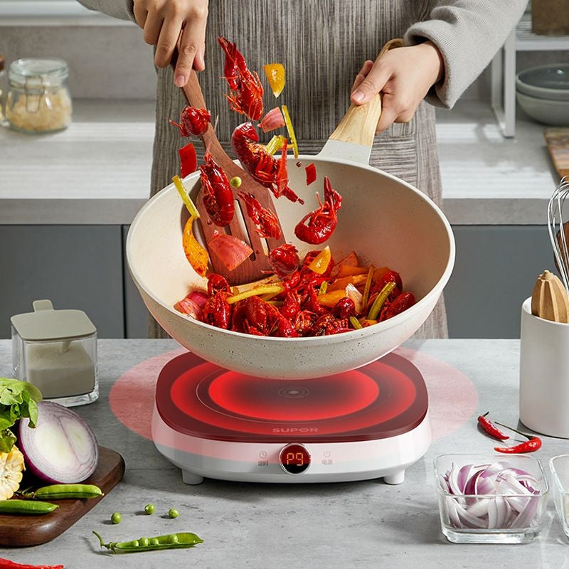 Supor induction cooker household electric hot pot multi-function stepless rotation control high power cooking