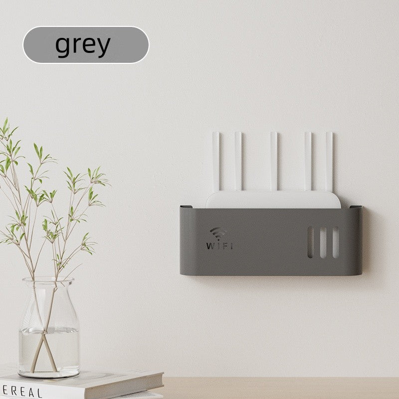 Home Hanging on The Wall Router Storage Box, Wireless WIFI, TV Set-Top Box Wall Mounted Storage Rack, For Living Room, Bedroom