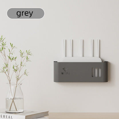 Home Hanging on The Wall Router Storage Box, Wireless WIFI, TV Set-Top Box Wall Mounted Storage Rack, For Living Room, Bedroom