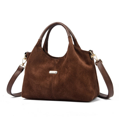 Genuine Brand Suede Handbags Soft Leather High Quality Women Bag Small Casual Female Messenger Shoulder Bag Ladies Crossbody Bag
