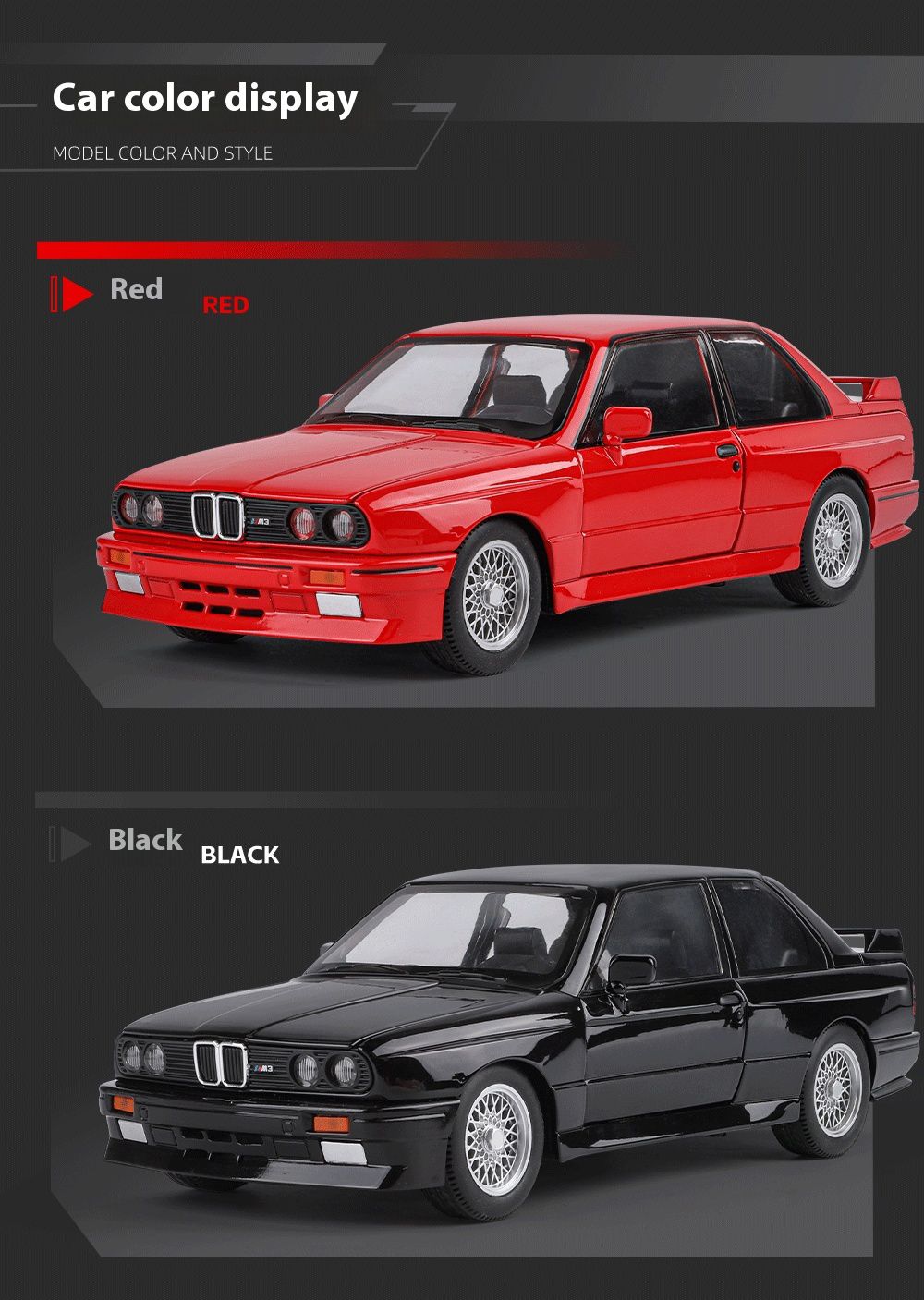 1:24 M3 E30 IM Alloy Miniature Car Diecast Metal Model Collection Hobbies Birthday Present With Friend Decoration Classic Car GT