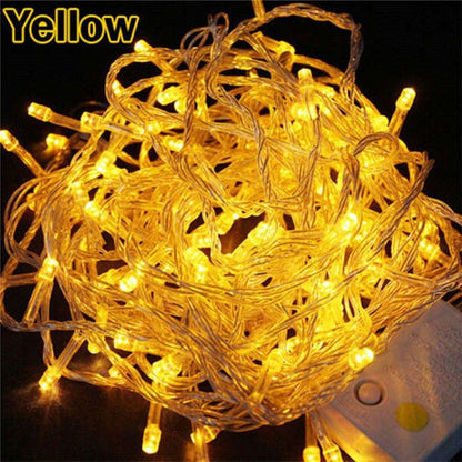110V 220V 10M 100 Led String Garland Christmas Tree Chain Fairy Light  Waterproof Home Garden Party Outdoor Holiday Decoration