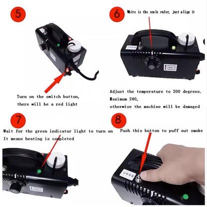 12V smoke machine low voltage car sprayer outdoor photography smoke machine mobile smoke machine without battery