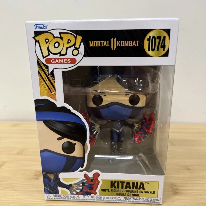 Mortal Kombat Kitana Genuine Funko Pop Action Doll Model Scorpion Vinyl Sculpture Dolls Collect Souvenirs Fan Gifts Toys