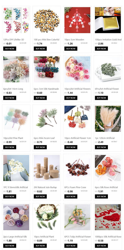 10/20Pcs Pine Branches Artificial Plants Christmas Wedding Home Tree Decor DIY Handcraft Bouquet Gift Box Fake Plants Needle