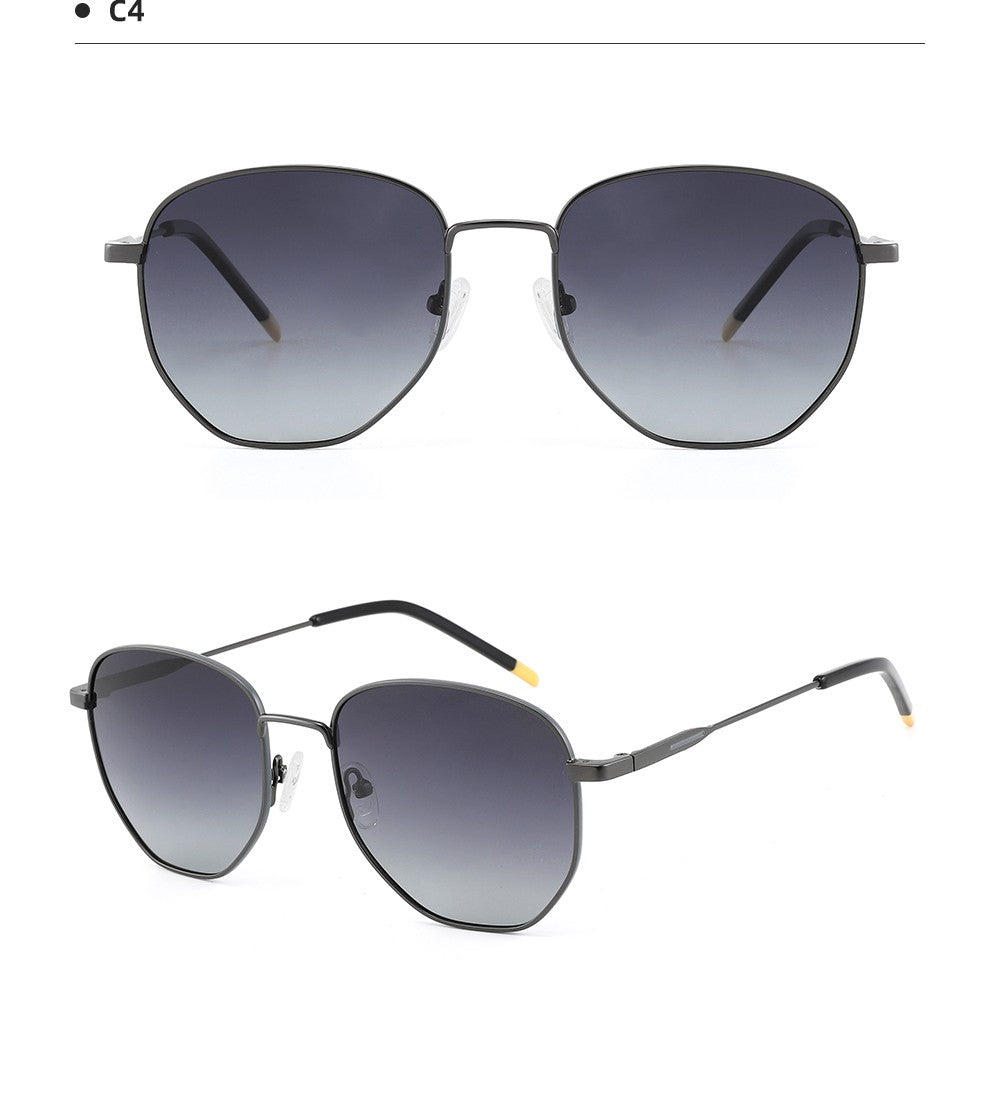 Square Polarized Sunglasses for Women Men Small Hexagonal Polygon Polarized Lens Trendy Sun Glasses Classic Shades UV400 Protect