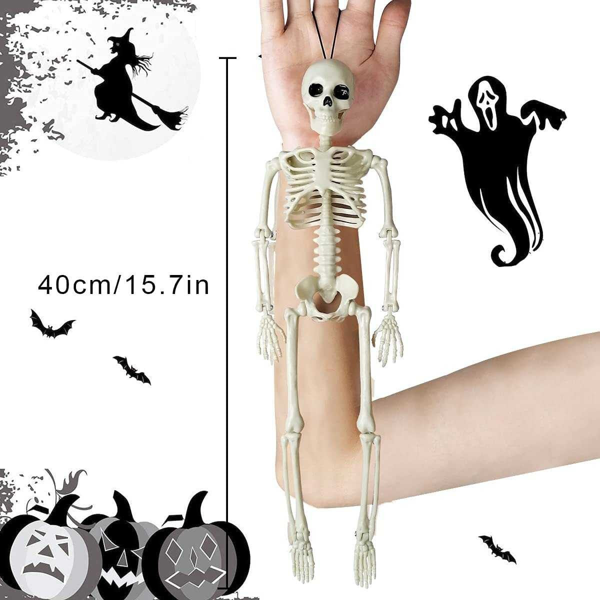 Halloween Decorations Home Decor Skeleton Head Outdoor Realistic Skull Hands Yard Prank Festivals Party Supplies
