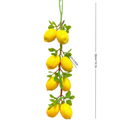 Artificial Lemon Skewers, Realistic Simulated Fruit Models, Home Storefronts, Holiday Parties, Farmhouse Hanging Decorations