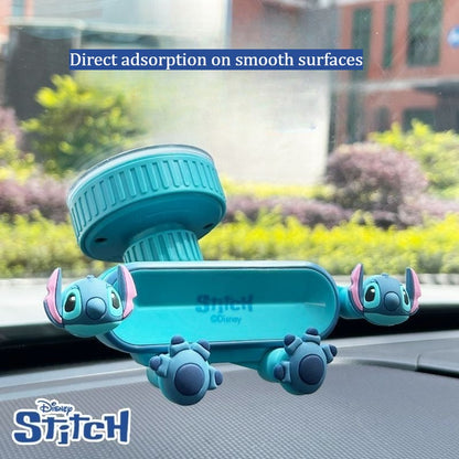 Suporte para Celular Stitch Desenho Universal para Carro Ventosa Suporte de Navegação Acessórios Fofos para Carro Decoração Suporte GPS Móvel