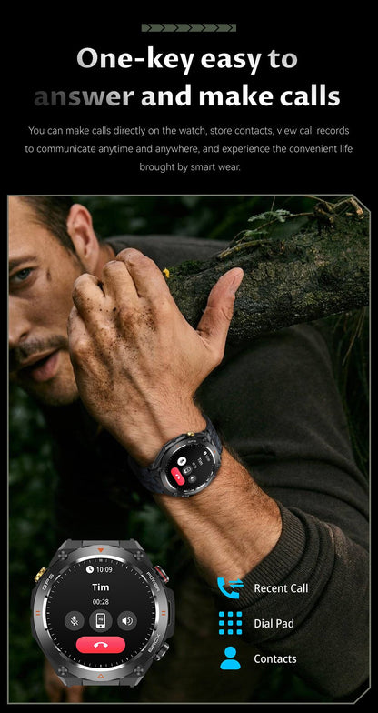 Smartwatch COLMI V75 GPS 2024 Tela Ultra HD de 1.45" GPS e Bússola Integrados Faz/Recebe Chamadas Bateria de 650mAh
