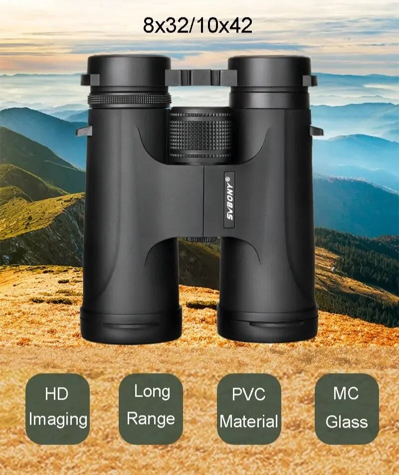 Binóculos Svbony F9333A/F9333B 10X42/8X32 Telescópio Potente Profissional HD De Longo Alcance Equipamento de Acampamento Para Viagens e Sobrevivência