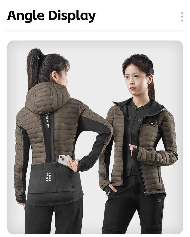 WEST BIKING Cycling Jacket Men Coats Winter Thermal Fleece Windbreaker MTB Bicycle Clothing Motorcycle Bike Jackets 0?-15?