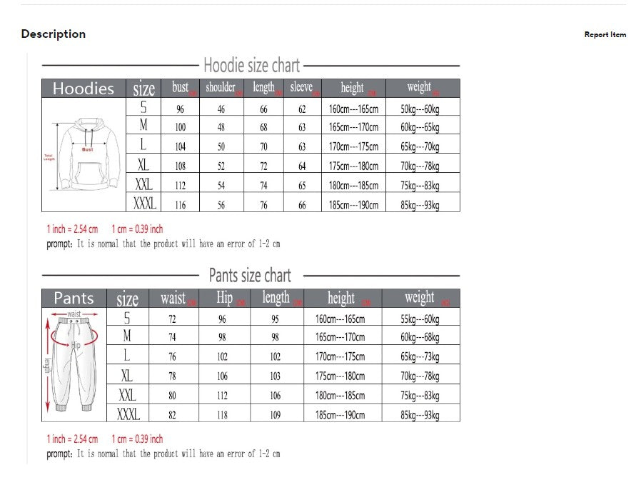 2024 Men's Casual Jogging Sportswear Set Hoodie and Black Sweatpants Rubberized Jacket Fashion Sports Winter Warm 2 Piece Set